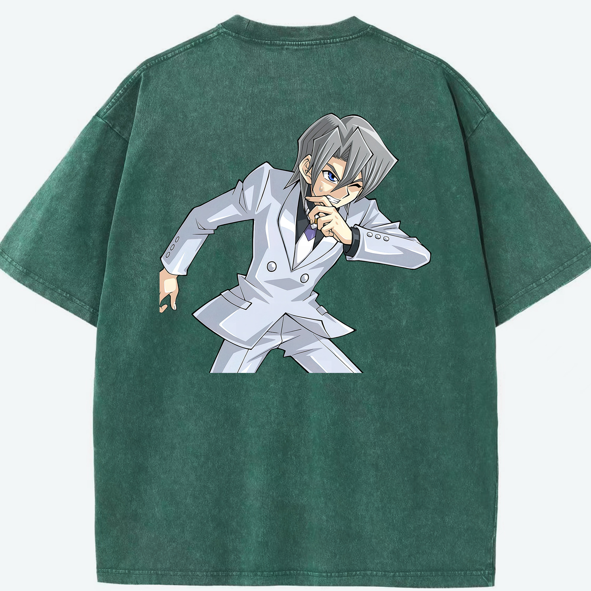 （画像用） 遊☆戯☆王 Yu-Gi-Oh! 綿100% ヴィンテージ風 半袖Tシャツ（背面プリント）